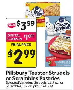 Stop&Shop Pillsbury Toaster Strudels or Scrambles Pastries offer