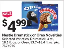 Stop&Shop Nestle Drumstick or Oreo Novelties offer