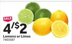 Stop&Shop Lemons or Limes offer