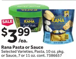 Stop&Shop Rana Pasta or Sauce offer