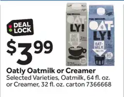 Stop&Shop Oatly Oatmilk or Creamer offer