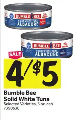 Stop&Shop Bumble Bee Solid White Tuna offer