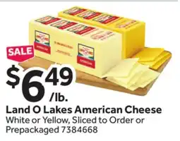 Stop&Shop Land O Lakes American Cheese offer