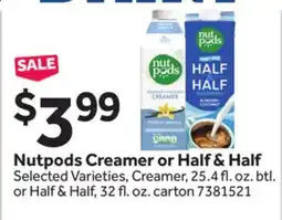 Stop&Shop Nutpods Creamer or Half & Half offer