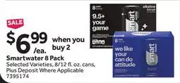 Stop&Shop Smartwater 8 Pack offer