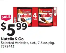 Stop&Shop Nutella & Go offer