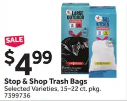 Stop&Shop Stop & Shop Trash Bags offer