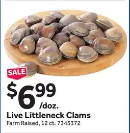 Stop&Shop Live Littleneck Clams offer