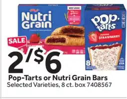 Stop&Shop Pop-Tarts or Nutri Grain Bars offer