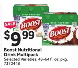 Stop&Shop BOOST NUTRITIONAL DRINK MULTIPACK offer