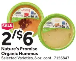Stop&Shop Nature's Promise Organic Hummus offer