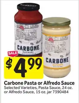 Stop&Shop Carbone Pasta or Alfredo Sauce offer