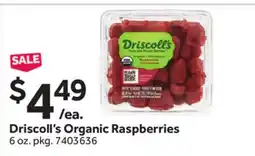 Stop&Shop Driscoll's Organic Raspberries offer