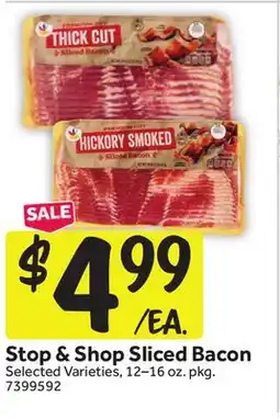 Stop&Shop Stop & Shop Sliced Bacon offer