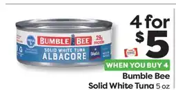 Weis Markets Bumble Bee Solid White Tuna offer