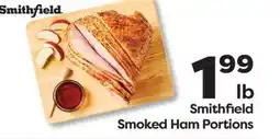 Weis Markets Smithfield Smoked Ham Portions offer