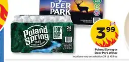Weis Markets Poland Spring or Deer Park Water offer