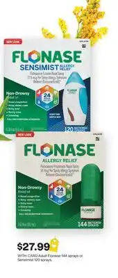 CVS Adult Flonase 144 sprays or Sensimist 120 sprays offer