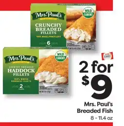 Weis Markets Mrs. Paul's Breaded Fish offer