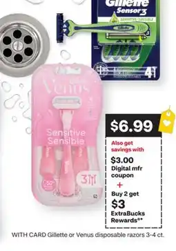 CVS Gillette or Venus disposable razors offer