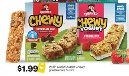 CVS Quaker Chewy granola bars offer