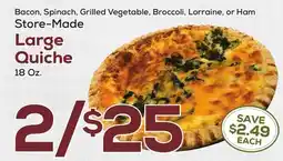 DeCicco & Sons Store-Made Large Quiche 18 Oz offer