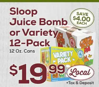 DeCicco & Sons Sloop Juice Bomb or Variety 12-Pack offer