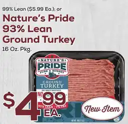 DeCicco & Sons Nature's Pride 93% Lean Ground Turkey offer