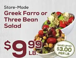 DeCicco & Sons Greek Farro or Three Bean Salad offer