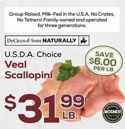 DeCicco & Sons DeCicco & Sons Naturally Veal Scallopini offer