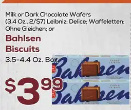 DeCicco & Sons Bahlsen Biscuits 3.5 -4.4 Oz offer