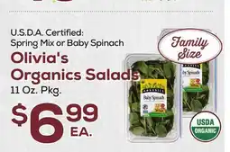 DeCicco & Sons Olivia's Organics Salads offer