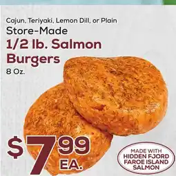 DeCicco & Sons 1/2 lb. Salmon Burgers offer