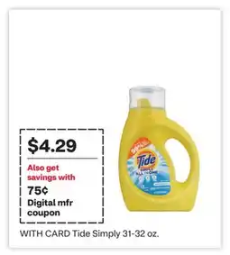CVS Tide Simply offer