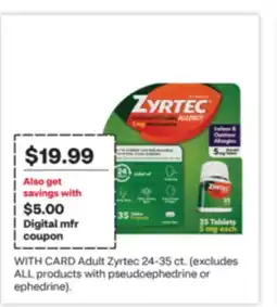 CVS Adult Zyrtec offer