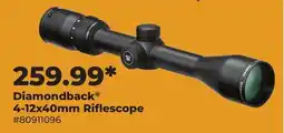 Runnings Vortex Optics Diamondback 4-12x40mm Riflescope offer