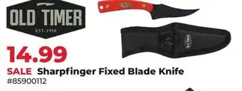 Runnings OLD TIMER Sharpfinger Fixed Blade Knife offer