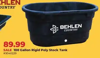 Runnings Behlen Country 100 Gallon Rigid Poly Stock Tank offer