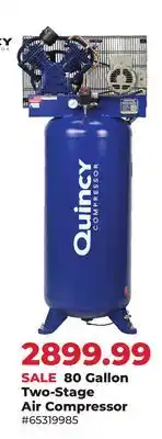 Runnings Quincy 80 Gallon Two-Stage Air Compressor offer