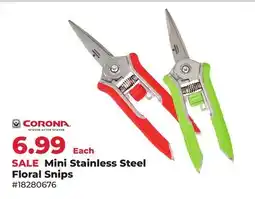 Runnings CORONA Mini Stainless Steel Floral Snips offer