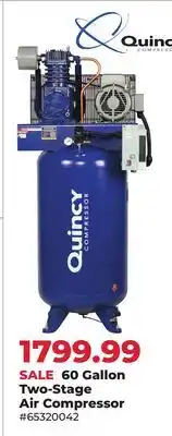 Runnings Quincy 60 Gallon Two-Stage Air Compressor offer