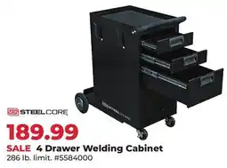 Runnings 4 Drawer Welding Cabinet offer