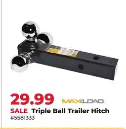 Runnings Triple Ball Trailer Hitch offer