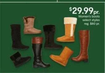 JC Penney Women's Boots offer