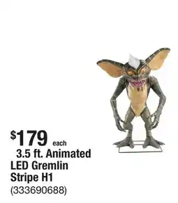 The Home Depot 3.5 ft. Animated LED Gremlin Stripe H1 offer