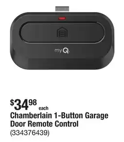 The Home Depot Chamberlain 1-Button Garage Door Remote Control offer