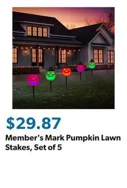 Sam's Club Member's Mark Pumpkin Lawn Stakes, Set of 5 offer