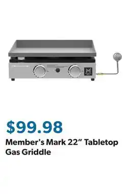 Sam's Club Member's Mark 22 Tabletop Gas Griddle offer