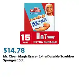 Sam's Club Mr. Clean Magic Eraser Extra Durable Scrubber Sponges 15ct offer