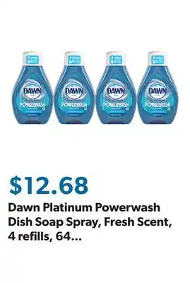 Sam's Club Dawn Platinum Powerwash Dish Soap Spray, Fresh Scent, 4 refills, 64 fl. oz offer